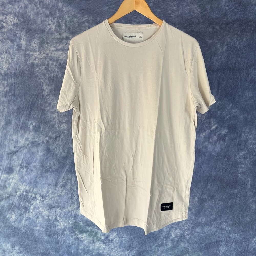 Abercrombie & Fitch Beige Soft AF Tee Sz L